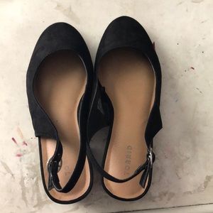Torrid Black Slingback Low Block Heel